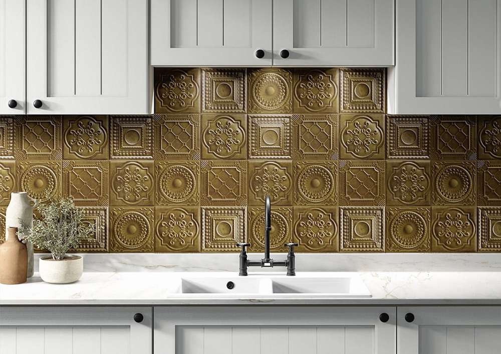 Коллекция Metal Tiles цвет коричневый — фото 2