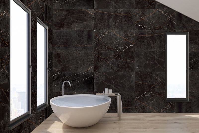 Коллекция Granite Sandra / Гранит Сандра цвет черный — фото 2